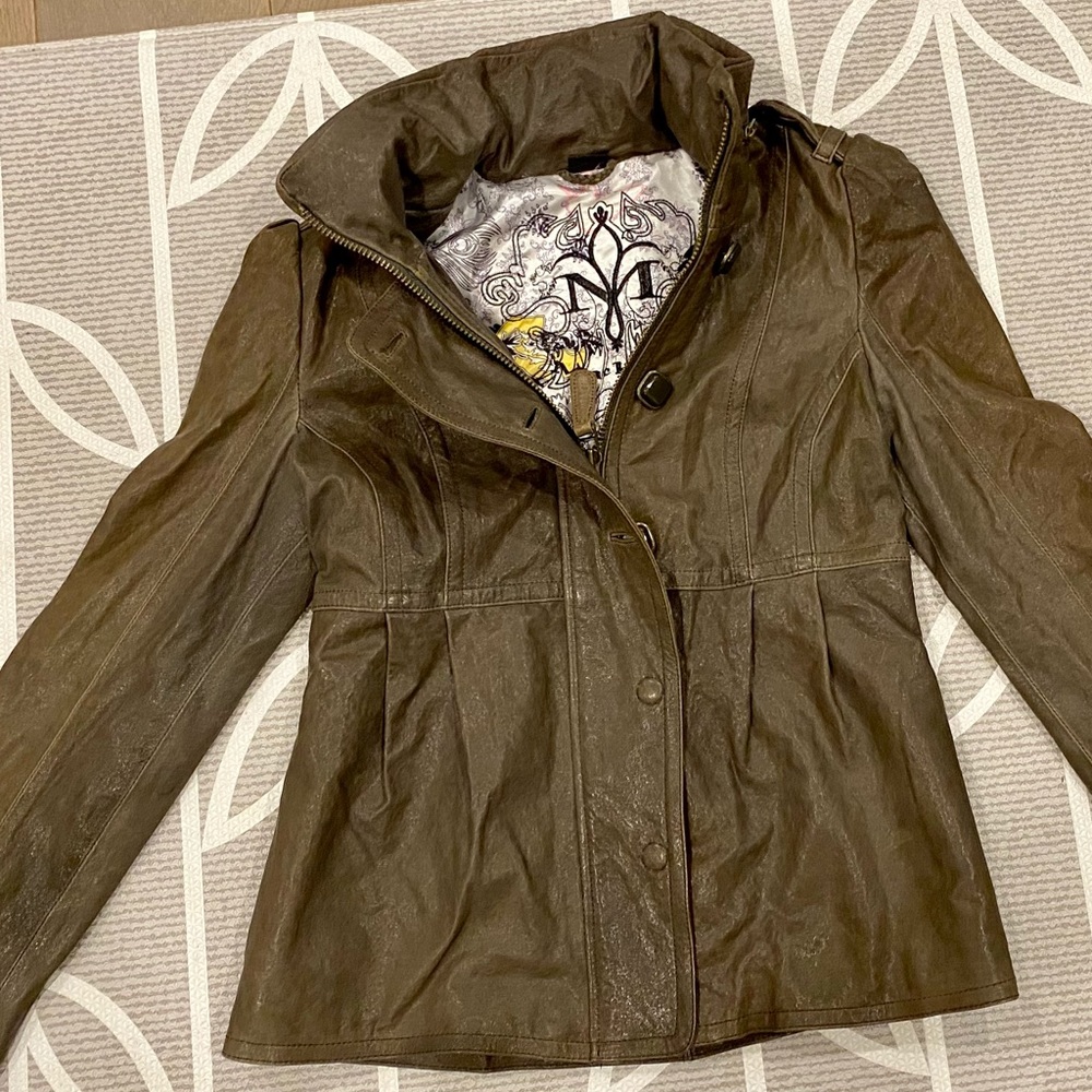 Mackage Brown Leather Jacket